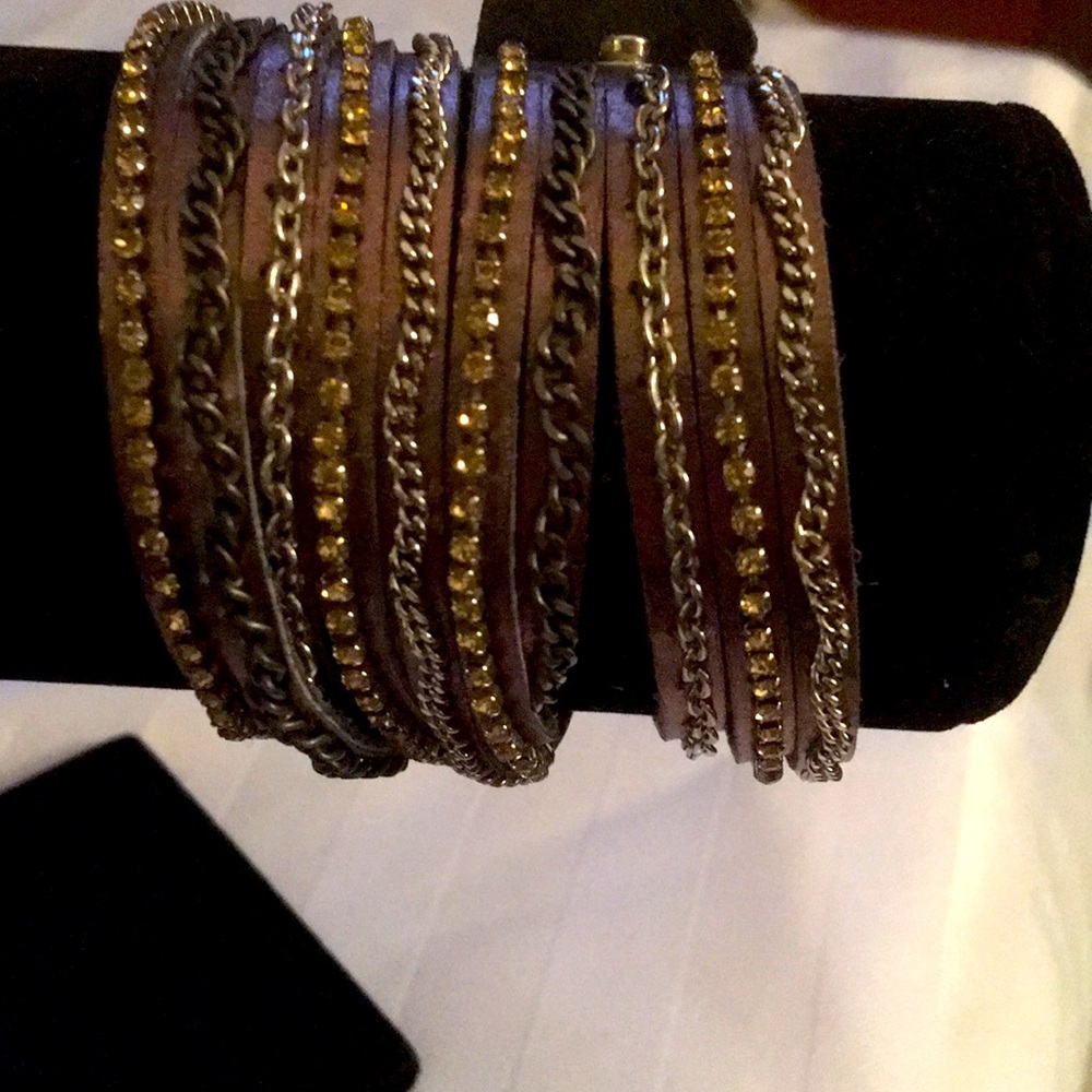 3/15 Hato Hasi Wrap bracelet genuine leather